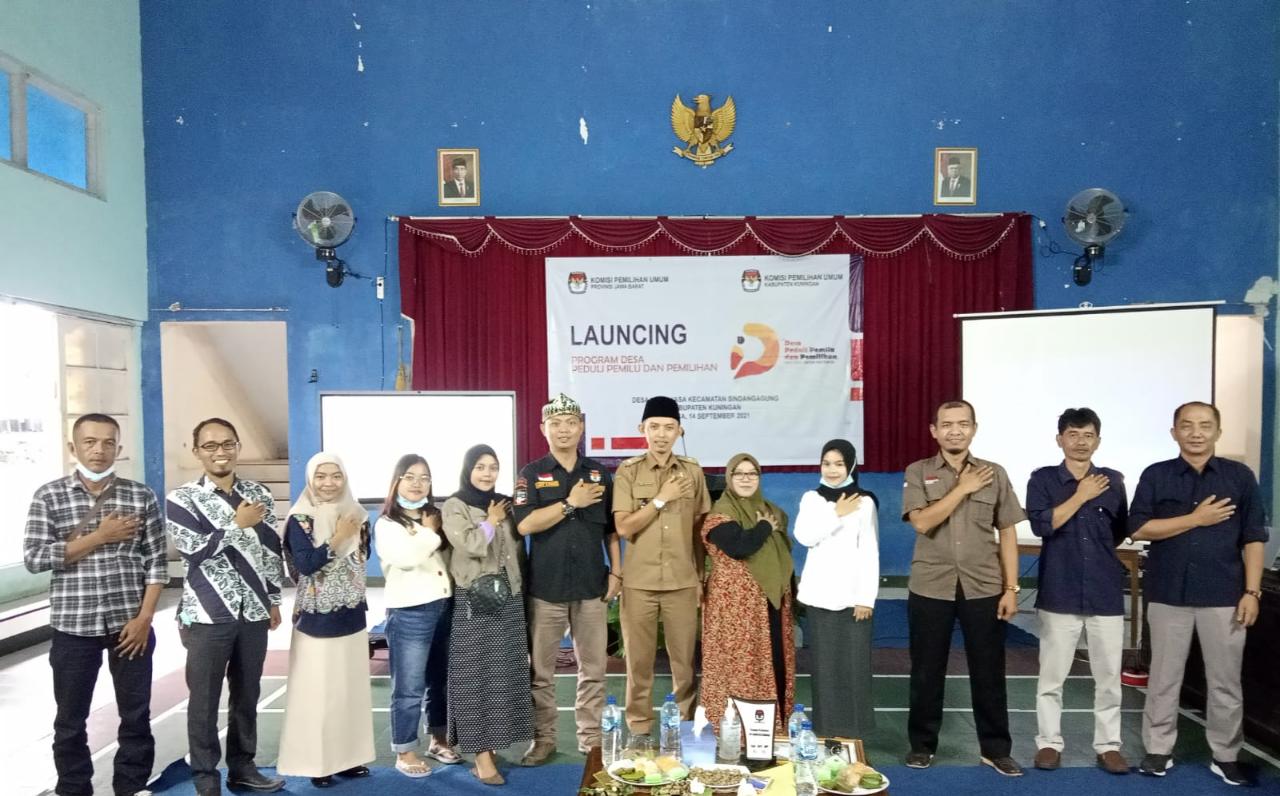 Desa Kertayasa Launching Desa Peduli Pemilundan Pemilihan Bersama KPU Kuningan